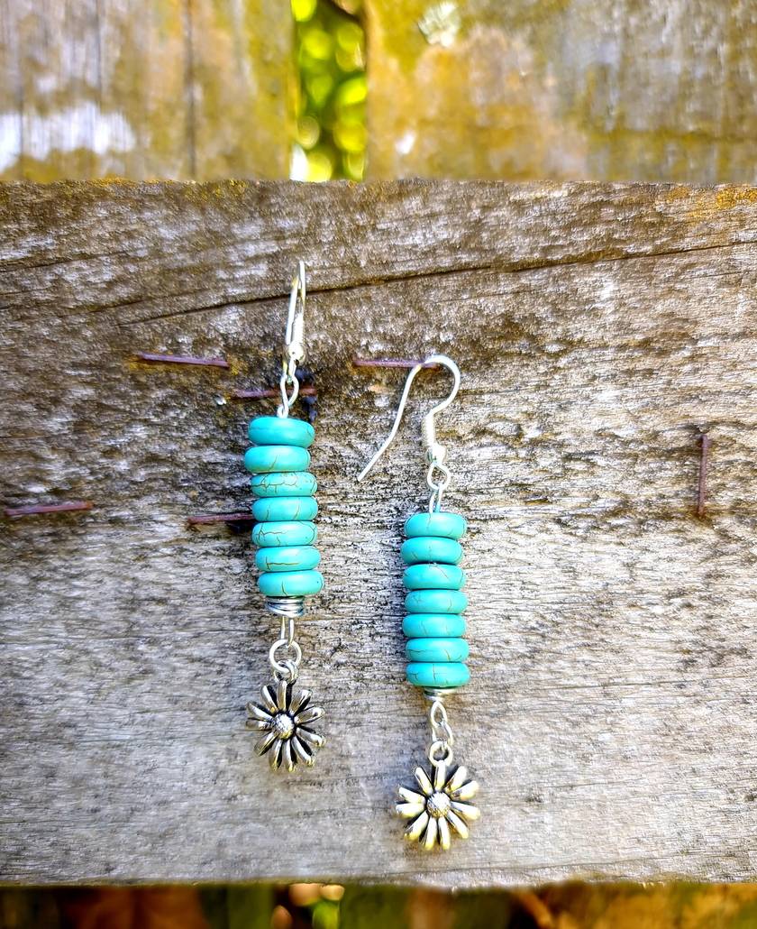 Stunning Handcrafted Turquoise Earrings