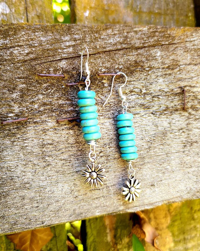 Stunning Handcrafted Turquoise Earrings