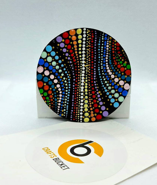 Colourful Dot mandala Fridge Magnets