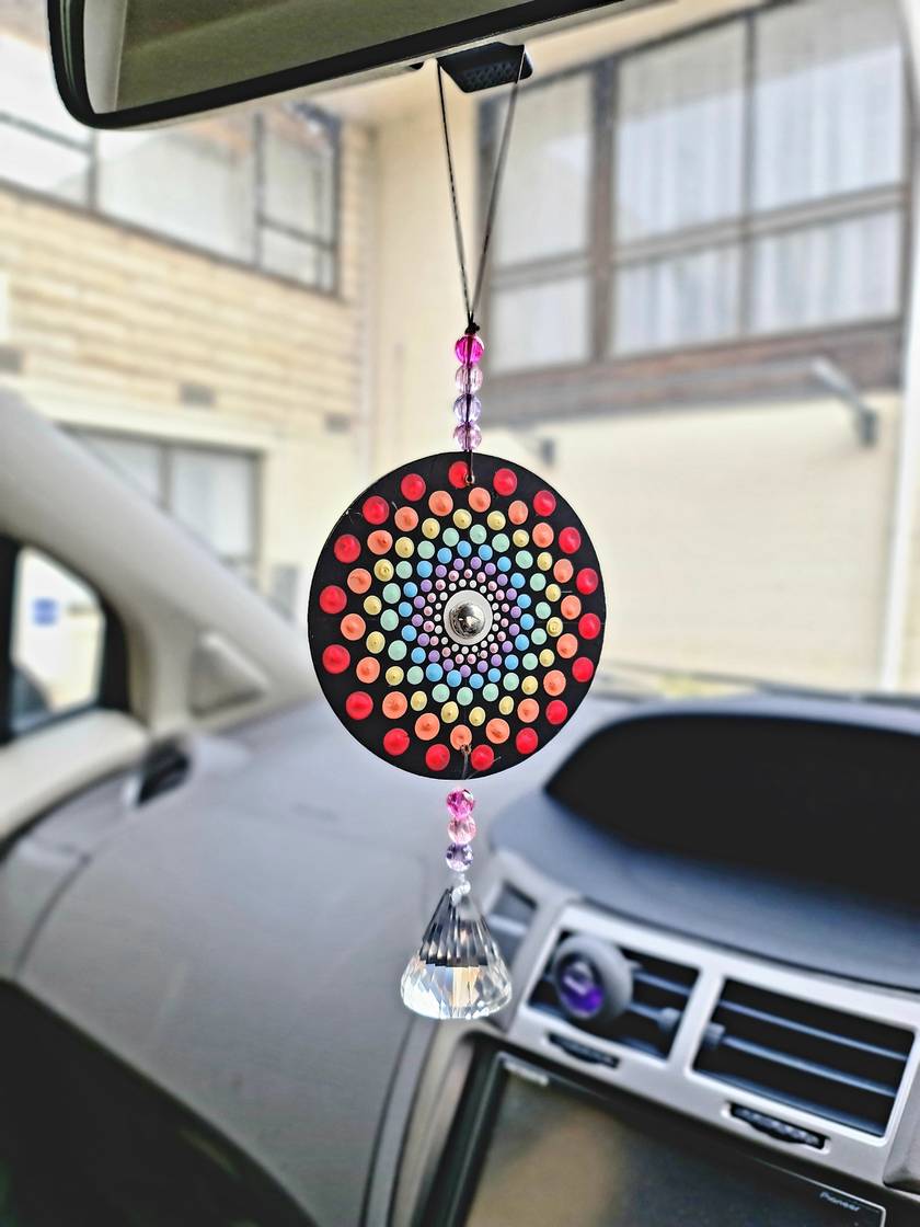 Double Sided Mandala Car Hangings