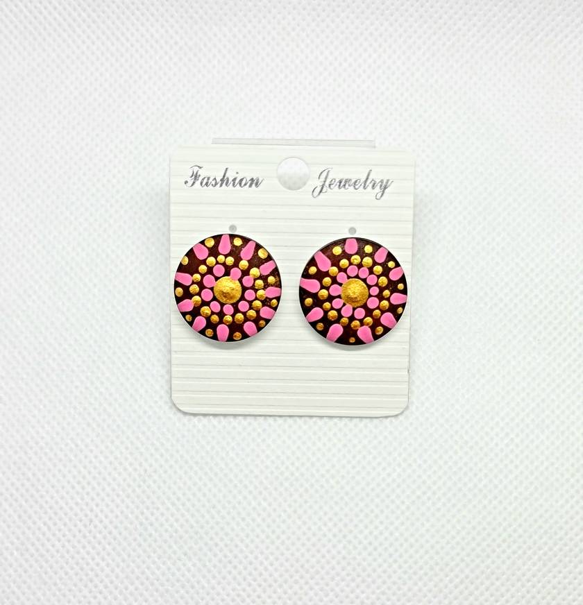 Mandala Inspired Stud Earrings