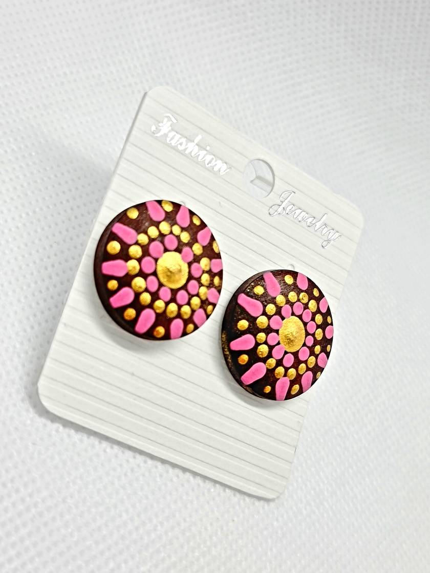 Mandala Inspired Stud Earrings