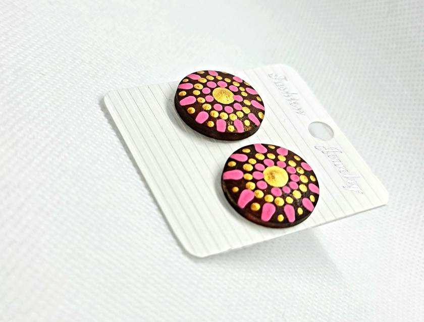 Mandala Inspired Stud Earrings