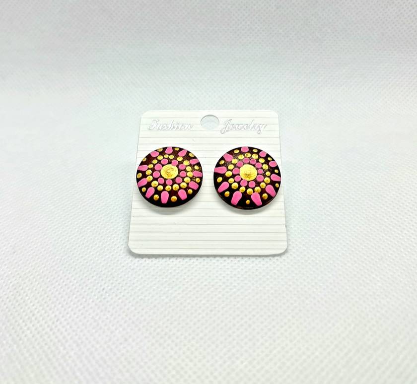 Mandala Inspired Stud Earrings