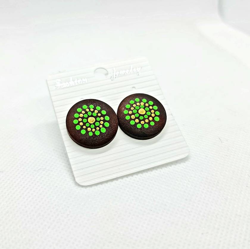 Mandala Inspired Stud Earrings