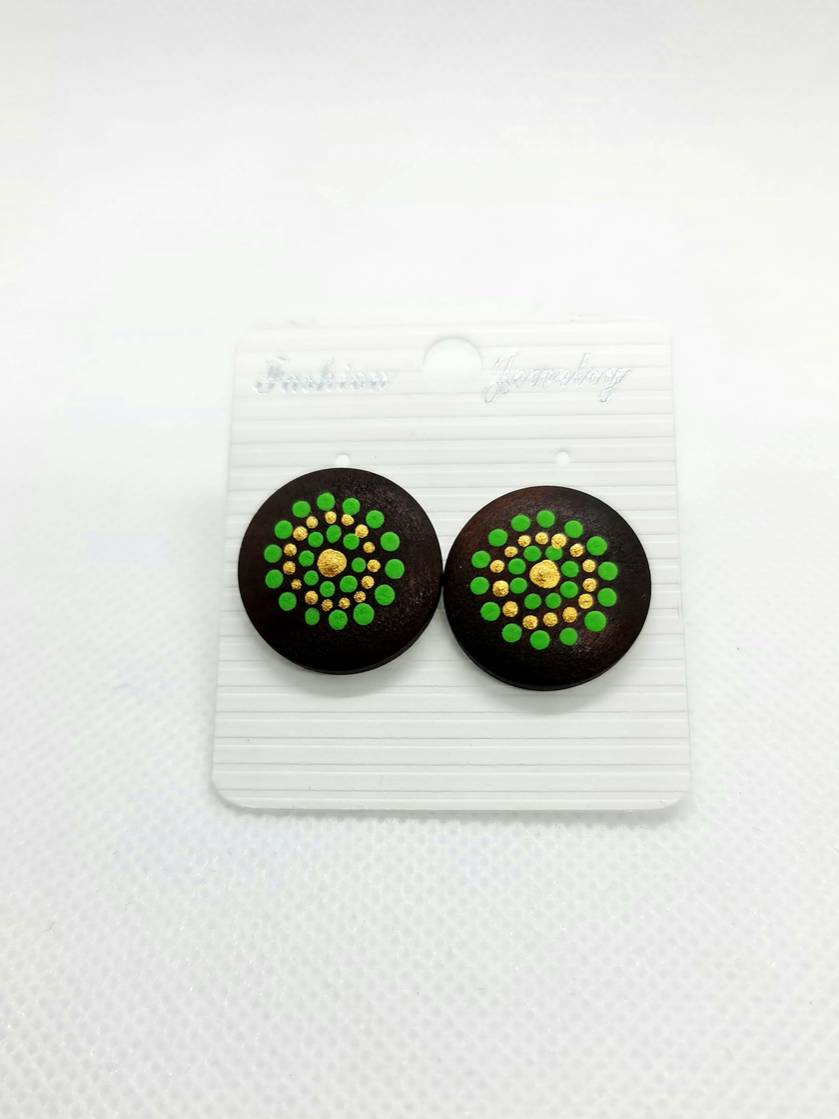 Mandala Inspired Stud Earrings